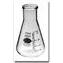 Flask, Erlenmeyer, Wide Mouth, Heavy-Duty Tooled Top Finish, with Capacity Scale, Kimble