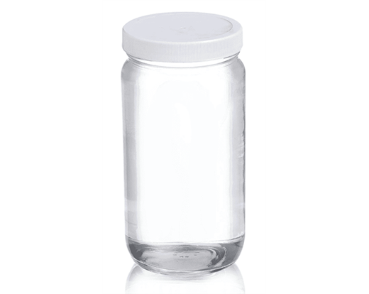 AC Round Wide-mouth Glass Bottles