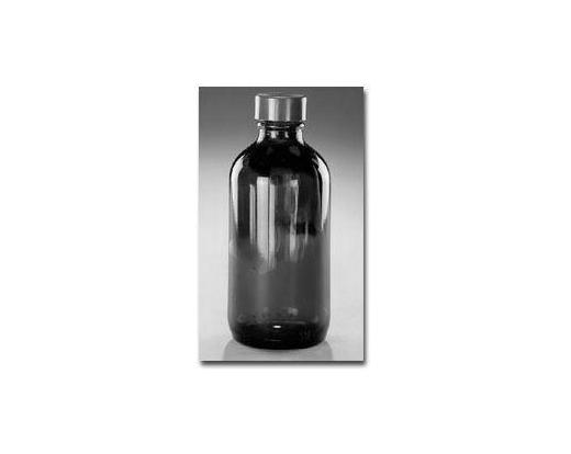 Bottle, Amber, Boston Round