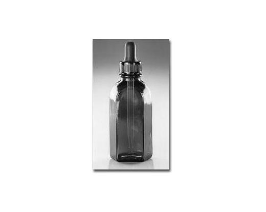Bottle, Amber, Dropper, with Dropper Cap
