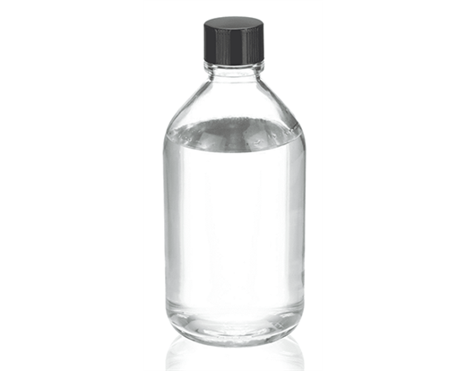 WHEATON Media / Lab Bottle, Rubber Lined Black Phenolic Cap