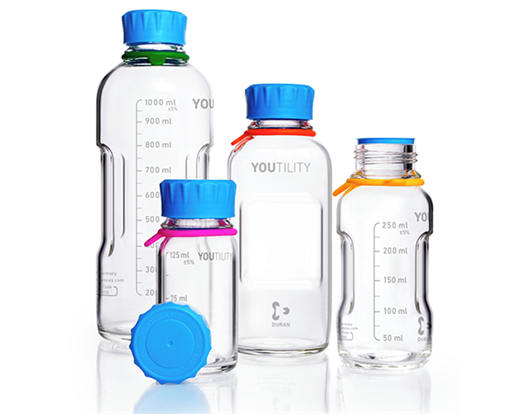 GL45 Laboratory Bottles with closure