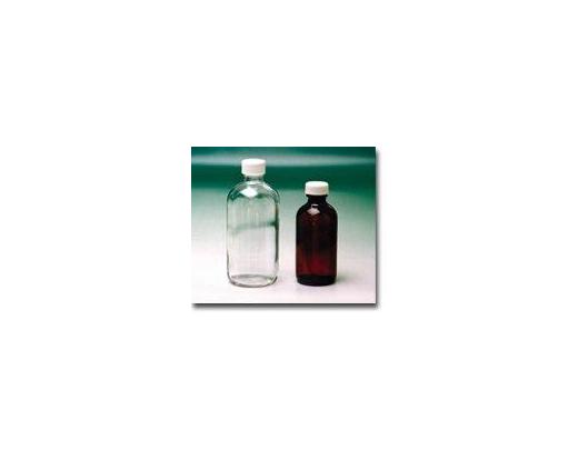 Bottle, Boston Round, Amber, Polypropylene Closed Top Cap with Teflon / Silicone Septum, EPA Level 3