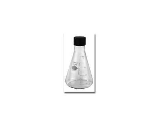 Flask, Erlenmeyer, Screw Cap, with Capacity Scale,