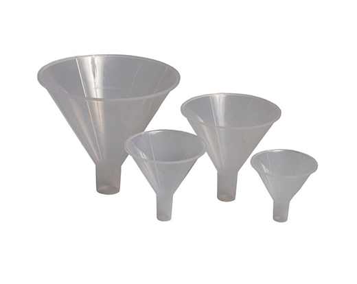 Polypropylene Funnels with Powders