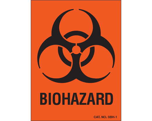 Biohazard Identification Label