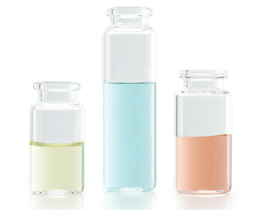 Wheaton Clear Glass Headspace Autosampler Vial with Crimp Top and without Aluminum Seal