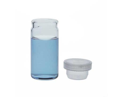 Glass Tooled Vials with Unattached Polyethylene Closures