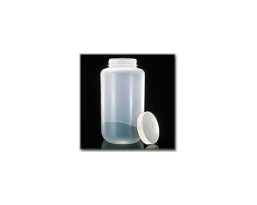 NALGENE&amp;reg; 2124 Fluorinated Large Wide-Mouth Bottle, fluorinated high-density polyethylene; fluori