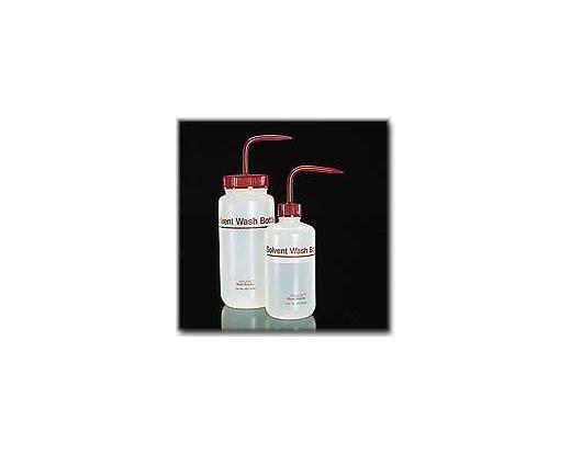 NALGENE&amp;reg; 2421 Fluorinated Solvent Wash Bottles, fluorinated high-density polyethylene; red fluor