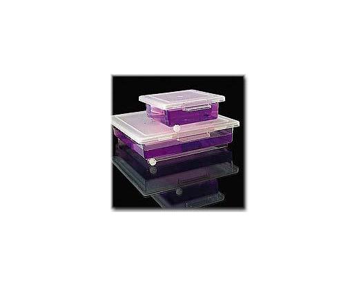 NALGENE&amp;reg; 5705 Staining Boxes, polymethylpentene box; polypropylene copolymer cover; low-density