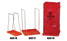 Biohazard bag holders