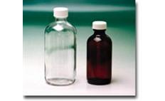 Bottle, Boston Round, Amber, Polypropylene Closed Top Cap with Teflon / Silicone Septum, EPA Level 3