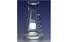 PYREX Wide Mouth Erlenmeyer Flask with Heavy Duty Rim, Graduated