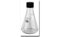 Flask, Erlenmeyer, Screw Cap, with Capacity Scale,