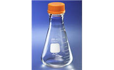 PYREX Wide Mouth Erlenmeyer Flask, with GL45 Screw Cap, Graduated