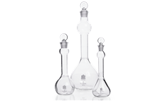 Wide mouth KIMBLE KIMAX Volumetric Flask With Mixing Bulb