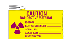Radioactive Warning Label List