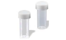 Non-sterile Specimen/transport vials with attached screw cap