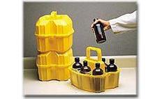 NALGENE&amp;reg; 6505 Safety Half-Liter Bottle Carrier, linear low-density polyethylene