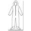 Coverall, Polypropylene, Zipper Front, Elastic Wrists and Ankles, Kappler