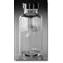 Bottle, Clear, Wide Mouth, French Square