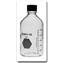Bottle, Laboratory/Media, KG-35 Glass, Screw-Thread, with Black Phenolic PTFE-Faced 14-B White Rubber-Lined Closure attached, Kimble