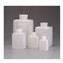 Bottles, High-density Polyethylene, Rectangular Bottle, Polypropylene Screw Closure, Nalgene&amp;reg;