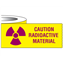 Labelling Tape, Warning Label Tape, Caution, Radioactive Materials, Shamrock