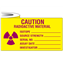 Labelling Tape, Warning Label Tape, Radioactive Materials List, Shamrock