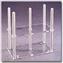 NALGENE&amp;reg; 5922 Petri Dish Rack, acrylic frame, polycarbonate posts