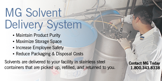 MG Solvent Delivery System banner