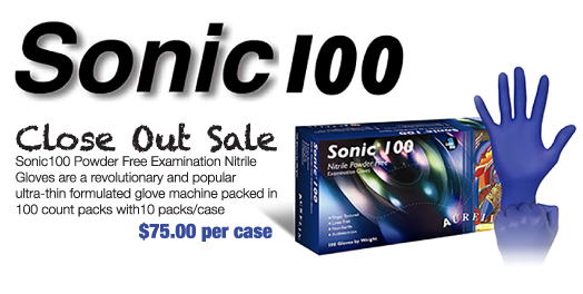 Sonic 100 powder-free Gloves