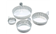 Aluminum Weighing Dishes with Crimped Walls and Tab