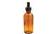 Plastic Amber Dropping Bottle with Dropper