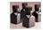 Amber square media bottles