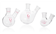 KIMBLE Angled Two Neck Round Bottom Flask