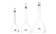 Pyrex Volumetric Flasks with Glass Stopper