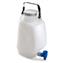 Carboys, Rectangle Carboy, Spigot and Handle, Molded Graduations, Screwcap