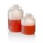 Carboys, 2235 Autoclavable Wide-Mouth Carboys with Handles, polypropylene; white polypropylene screw closures, NALGENE&reg;