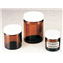 Bottle, Wide Mouth Short Profile, Amber Glass with PTFE-lined White PP Cap, Thermo Scientific&reg;
