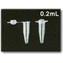 PCR Tubes, Thin-Wall Micro Reaction Tubes with Attached Caps, 0.2mL & 0.5mL