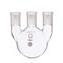 Flask, Distilling, Three Vertical Neck Round Bottom Flask, Kimble | DWK Life Sciences