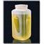 2122 Large Wide-Mouth Square Bottle, PPCO; white polypropylene screw closure, NALGENE&reg;