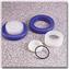 NALGENE&reg; 3131 Sealing Cap Assemblies, polypropylene screw closure, Tefzel ETFE plug, Viton fluoroelastomer O-ring; polypropylene shoulder support ring