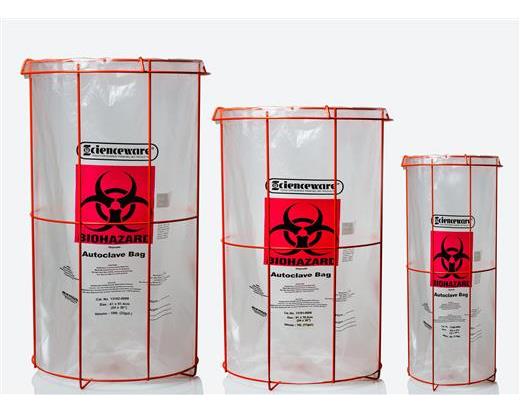 Poxygrid biohazard bag holders