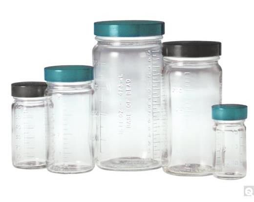 Clear Medium round bottles