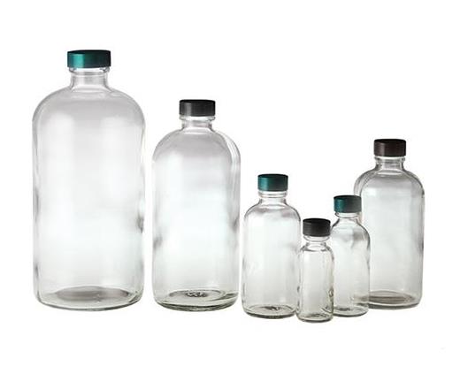 Bottle, Clear, Boston Round