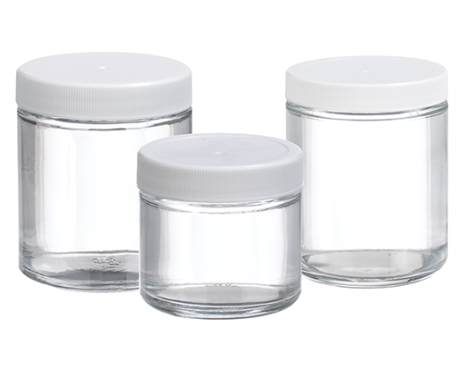 WHEATON Clear Straight Sided Jar Group