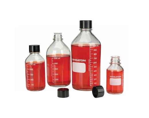 Bottle, Media, Borosilicate, Graduated, Wheaton